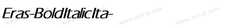 Eras-Bold Italic Ita字体转换